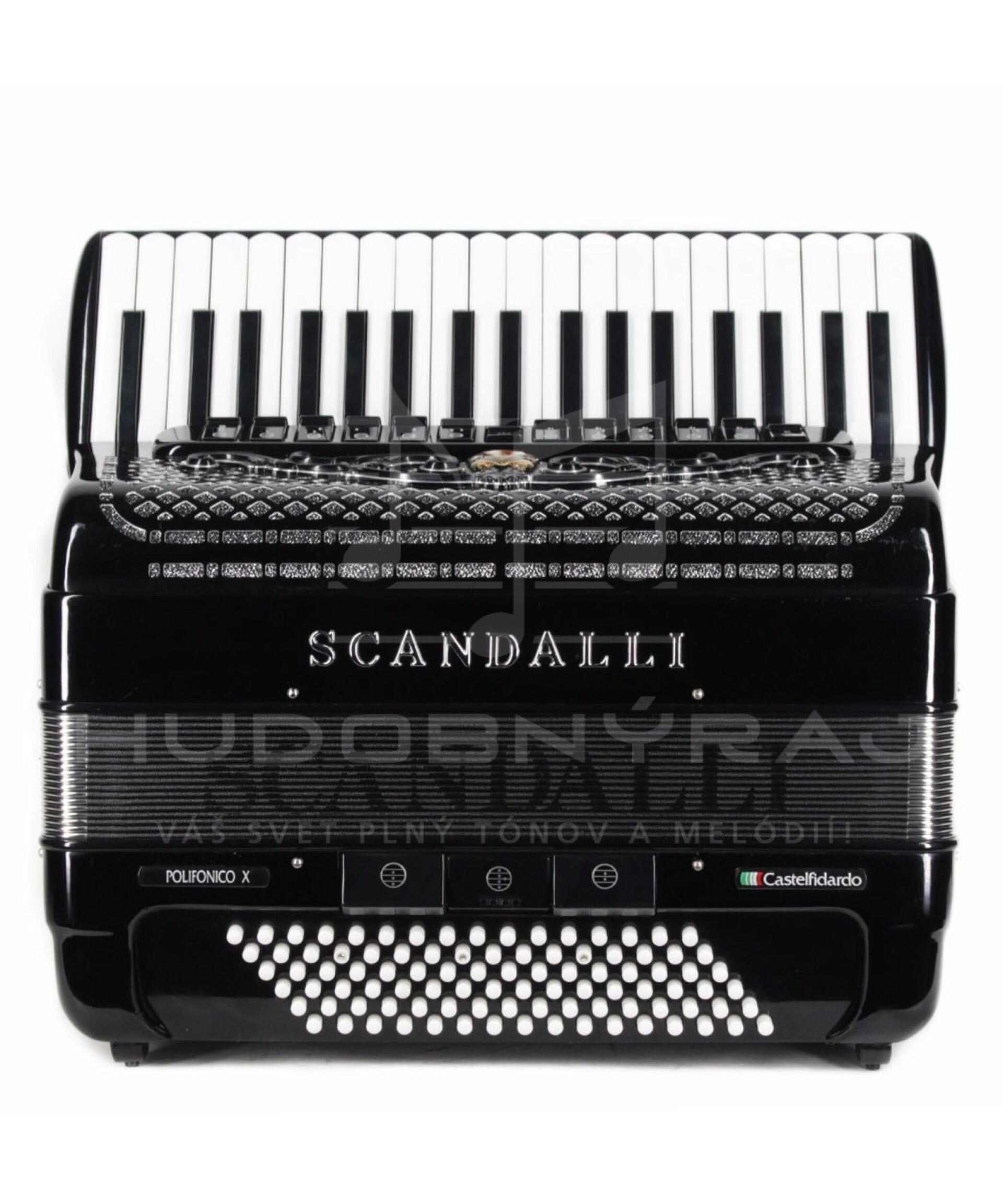 Predám akordeón Scandalli Polyfonico X- 96 bas