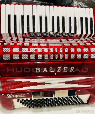 Predám krásny Taliansky akordeón Balzer Wagner 96 basový, top stav