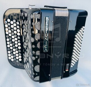 Nový akordeón Beltunica- chromaticky B Griff- 72 BASOVÝ