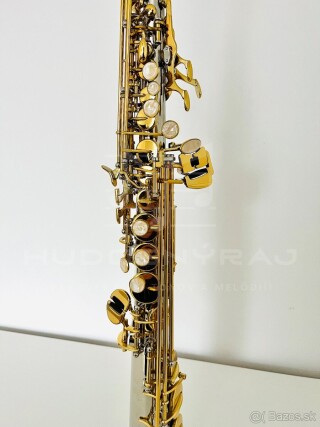 NOVÝ SOPRÁN SAXOFÓN- kópia k modelu YANAGISAWA- JAPAN- SOLID SILVER GOLD
