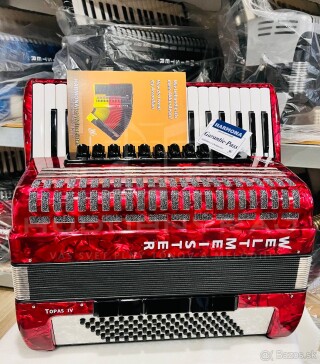 Predám špičkový akordeón Weltmeister Topas IV 96 basový- NAJNOVŠÍ MODEL!!!