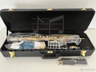 NOVÝ SOPRÁN SAXOFÓN- kópia k modelu YANAGISAWA- JAPAN- SOLID SILVER GOLD