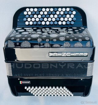 Nový akordeón Beltunica- chromaticky B Griff- 72 BASOVÝ